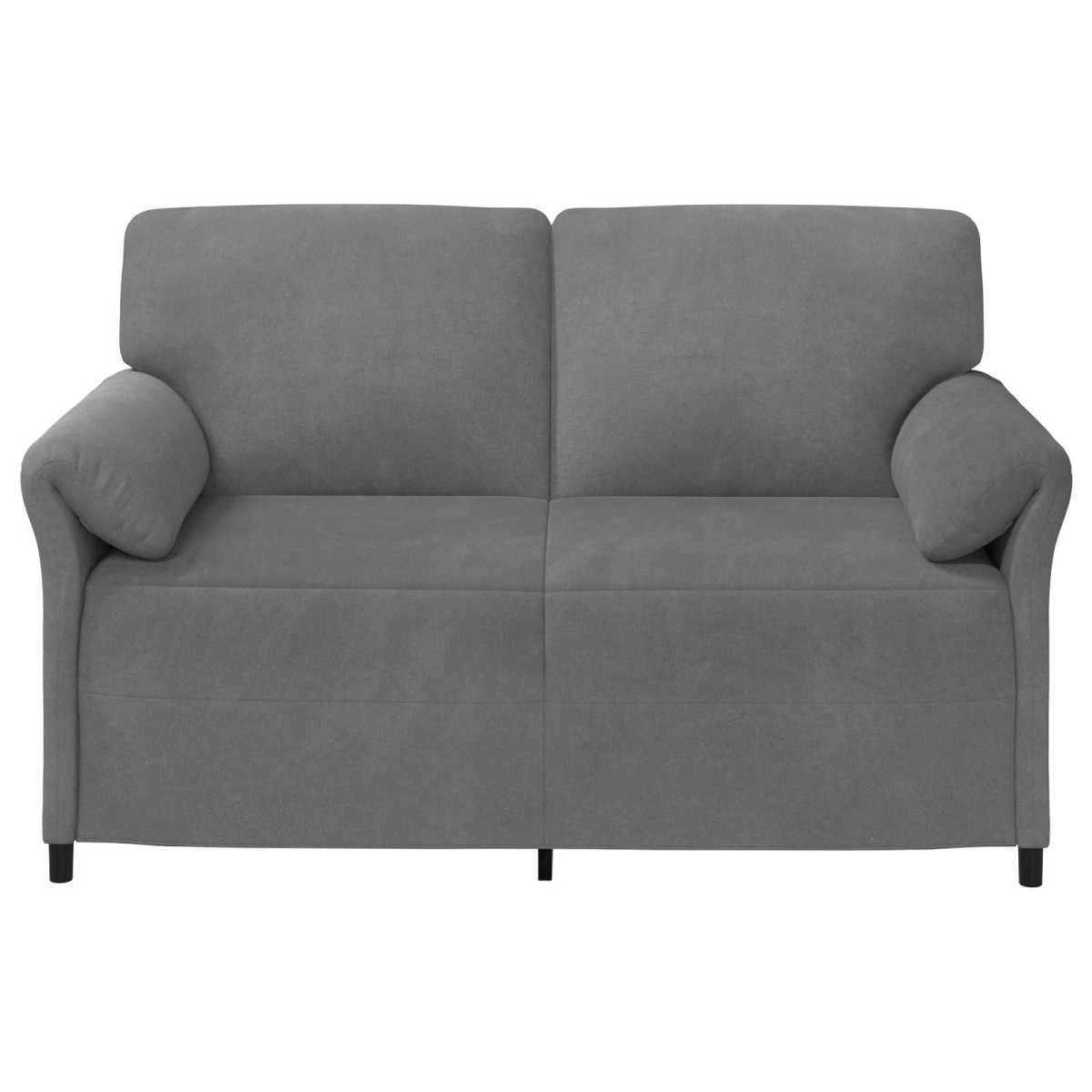 vidaXL Καναπές 2 ατόμων Σκούρο Γκρι 158 x 83 x 95 εκ Βελούδο