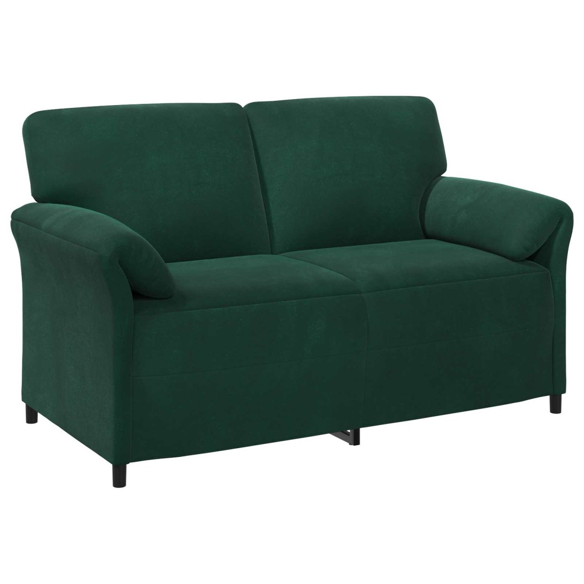 vidaXL Καναπές 2 ατόμων Σκούρο Πράσινο 158 x 83 x 95 εκ Βελούδο