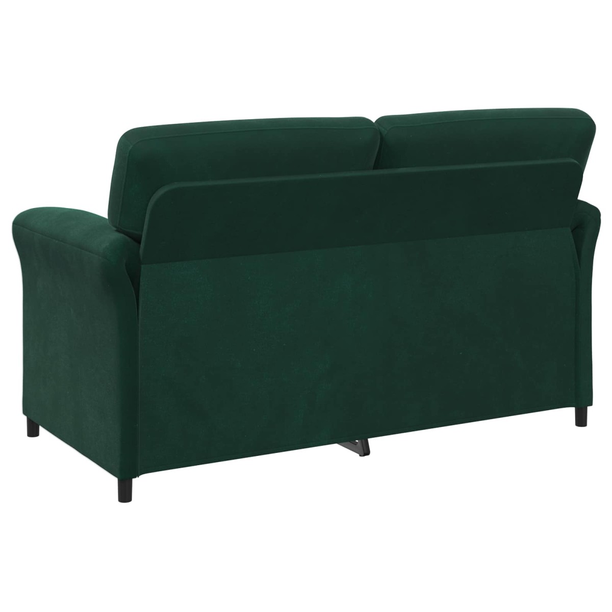 vidaXL Καναπές 2 ατόμων Σκούρο Πράσινο 158 x 83 x 95 εκ Βελούδο