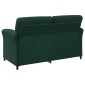 vidaXL Καναπές 2 ατόμων Σκούρο Πράσινο 158 x 83 x 95 εκ Βελούδο