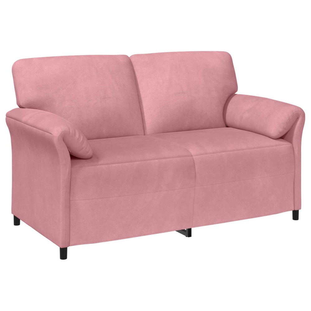 vidaXL Καναπές 2 ατόμων Ροζ 158 x 83 x 95 εκ Βελούδο