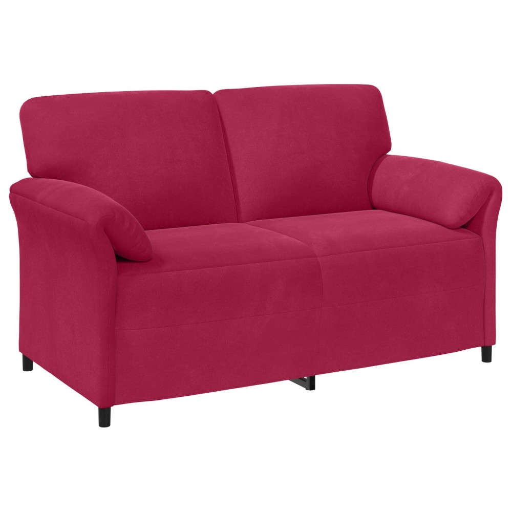 vidaXL Καναπές 2 ατόμων Κόκκινο 158 x 83 x 95 εκ Βελούδο