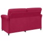 vidaXL Καναπές 2 ατόμων Κόκκινο 158 x 83 x 95 εκ Βελούδο