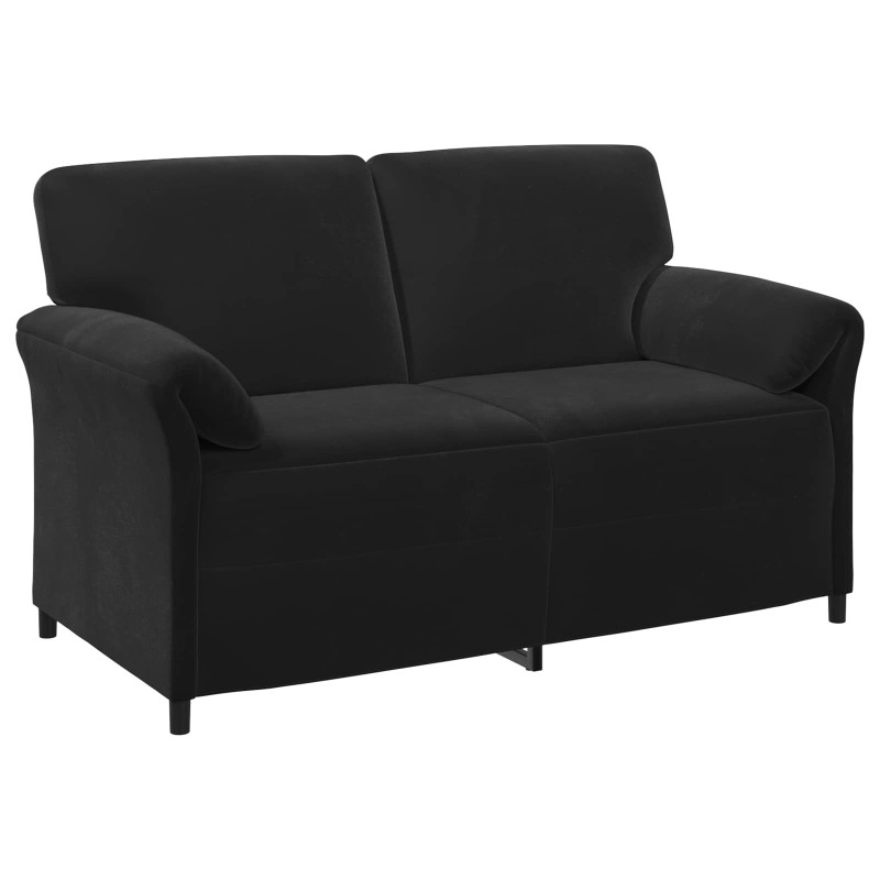 vidaXL Καναπές 2 ατόμων Μαύρο 158 x 83 x 95 εκ Βελούδο