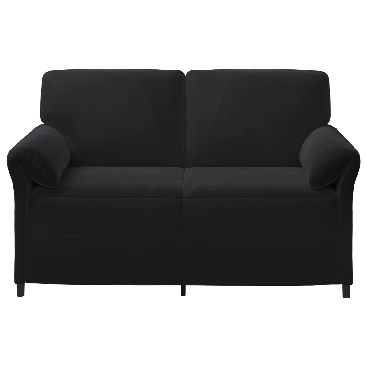 vidaXL Καναπές 2 ατόμων Μαύρο 158 x 83 x 95 εκ Βελούδο