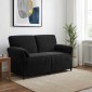 vidaXL Καναπές 2 ατόμων Μαύρο 158 x 83 x 95 εκ Βελούδο