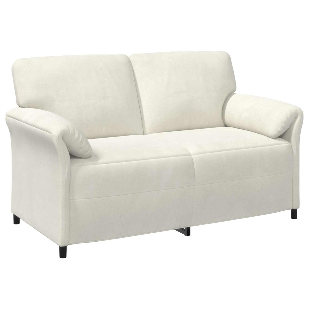 vidaXL Καναπές 2 ατόμων Κρεμ 158 x 83 x 95 εκ Βελούδο