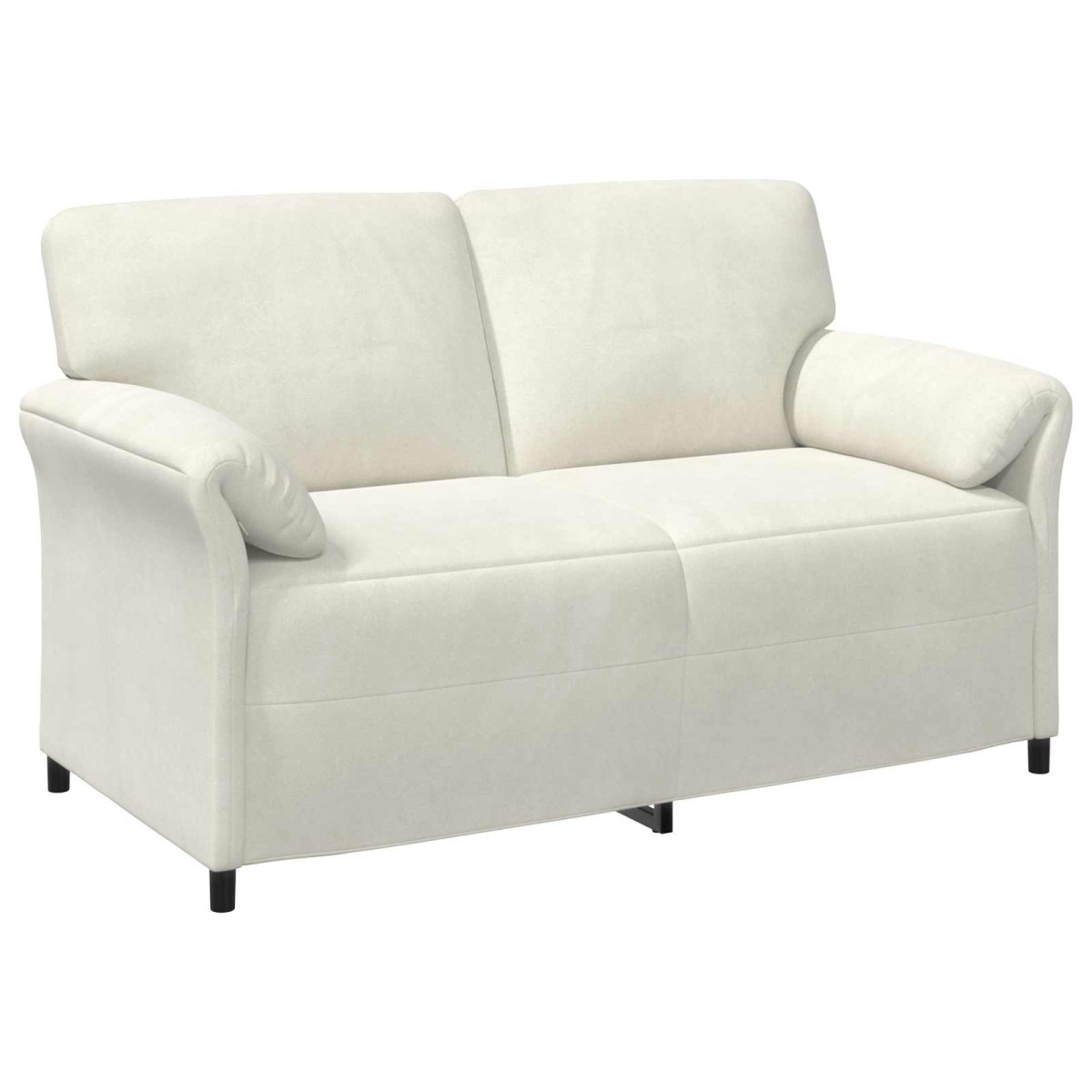 vidaXL Καναπές 2 ατόμων Κρεμ 158 x 83 x 95 εκ Βελούδο