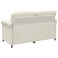 vidaXL Καναπές 2 ατόμων Κρεμ 158 x 83 x 95 εκ Βελούδο