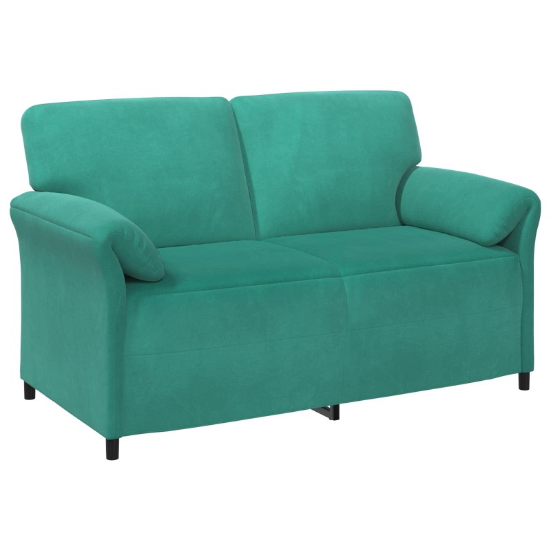 vidaXL Καναπές 2 ατόμων Τιρκουάζ 158 x 83 x 95 εκ Βελούδο