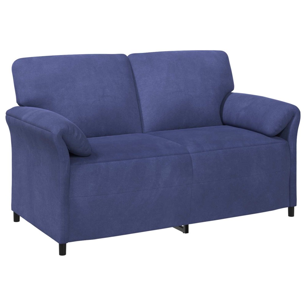 vidaXL Καναπές 2 ατόμων Μπλε Αστυνομίας 158 x 83 x 95 εκ Βελούδο