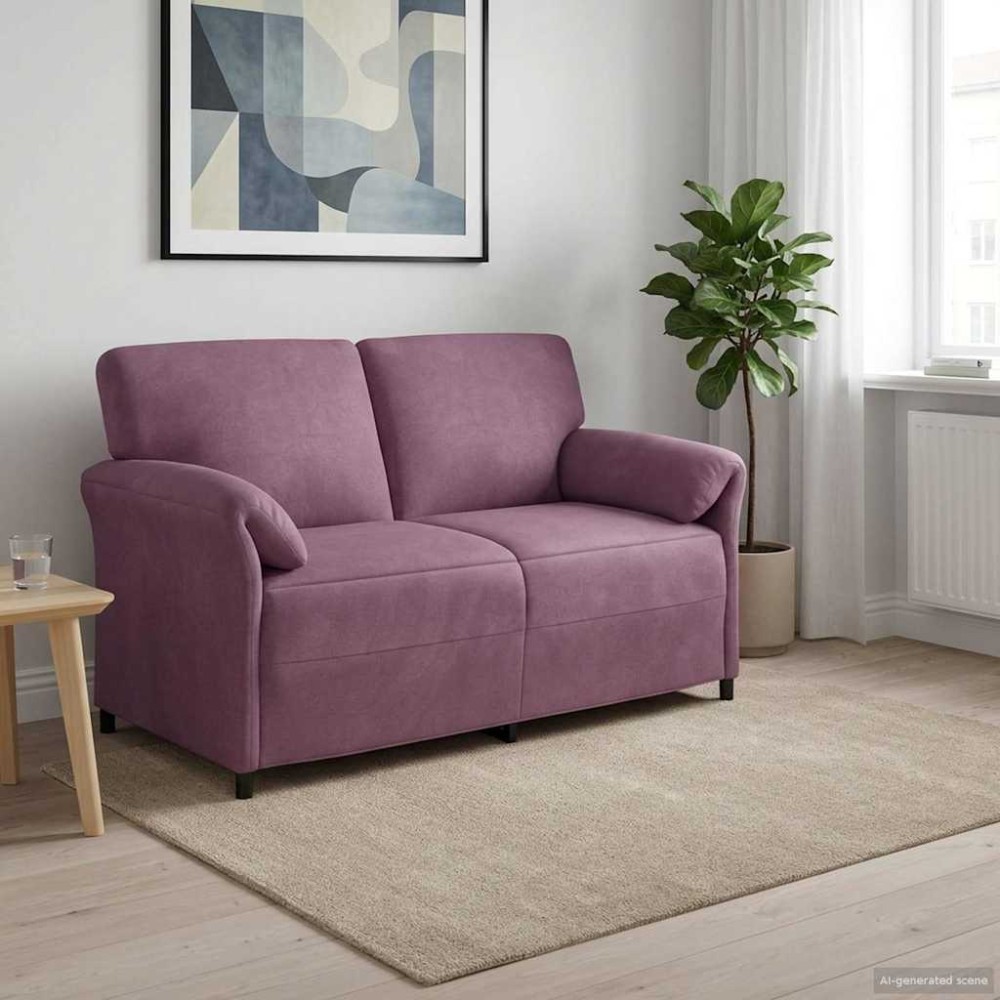 vidaXL Καναπές 2 ατόμων Μοβ 158 x 83 x 95 εκ Βελούδο