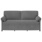 vidaXL 3-Θέσιος καναπές Σκούρο Γκρι 198 x 83 x 95 εκ. Βελούδο