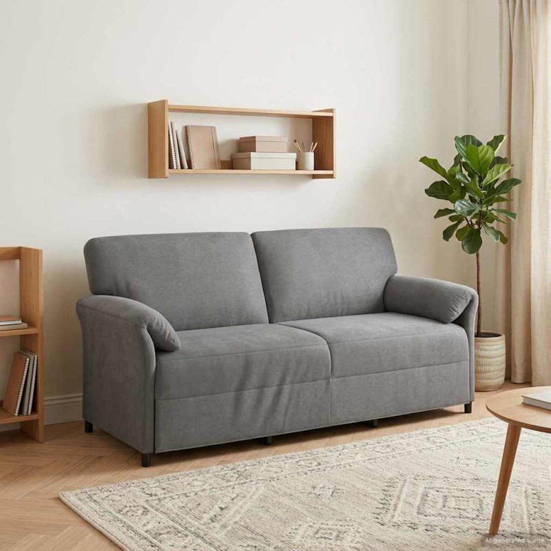 vidaXL 3-Θέσιος καναπές Σκούρο Γκρι 198 x 83 x 95 εκ. Βελούδο