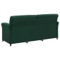 vidaXL 3-Θέσιος καναπές Σκούρο Πράσινο 198 x 83 x 95 εκ. Βελούδο