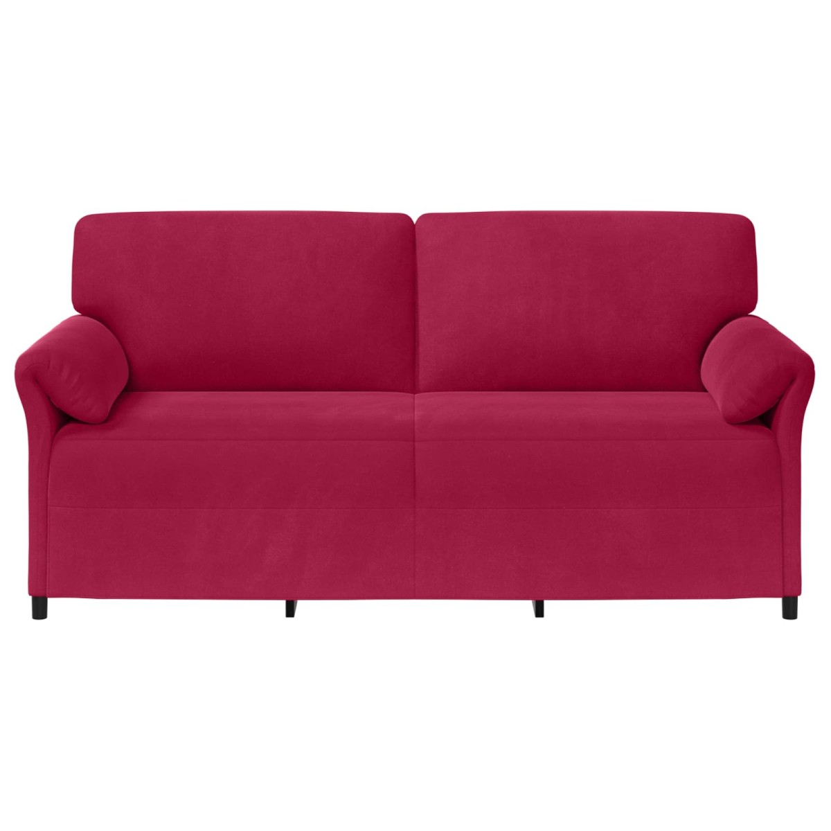 vidaXL 3-Θέσιος καναπές Κόκκινο 198 x 83 x 95 εκ. Βελούδο