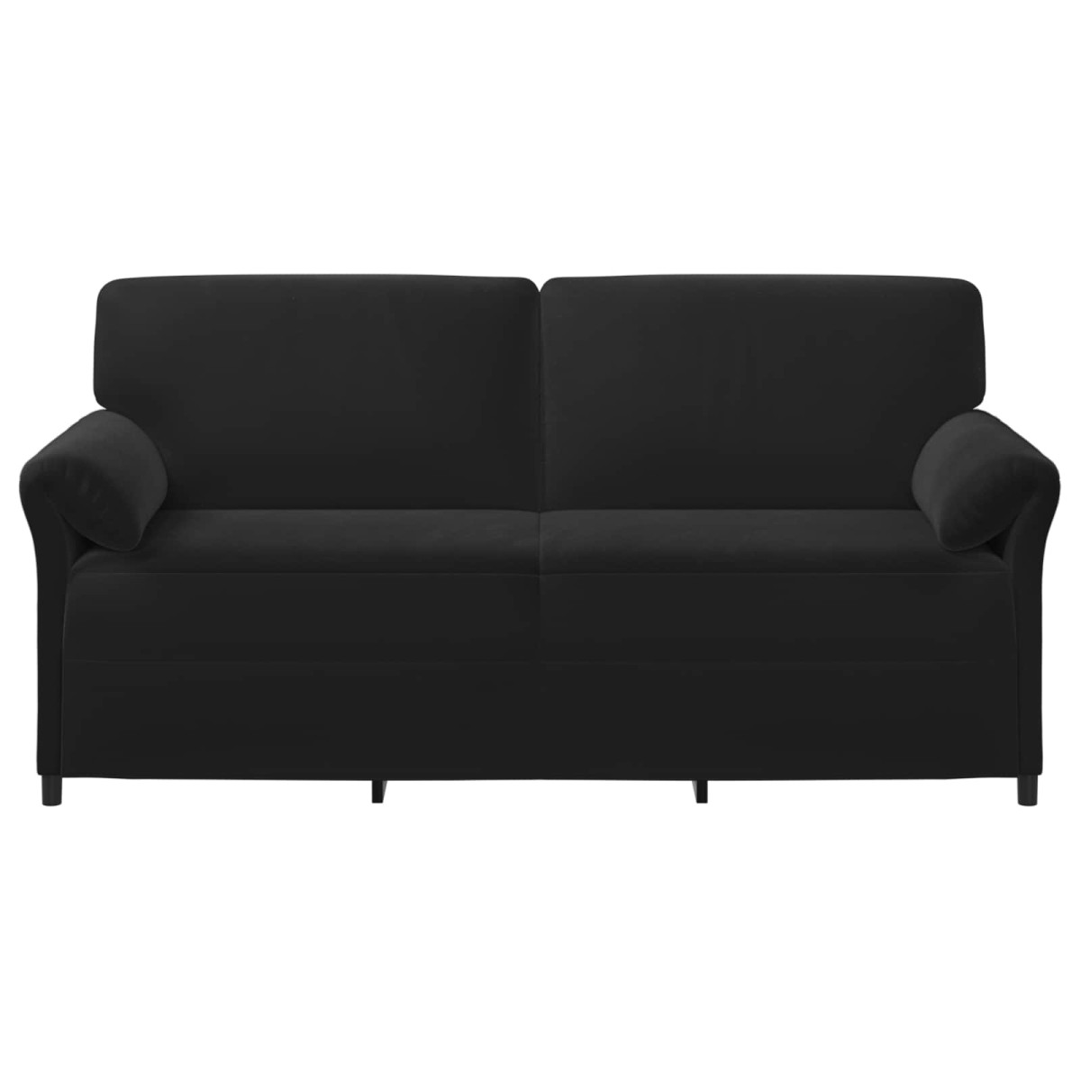 vidaXL 3-Θέσιος καναπές Μαύρο 198 x 83 x 95 εκ. Βελούδο