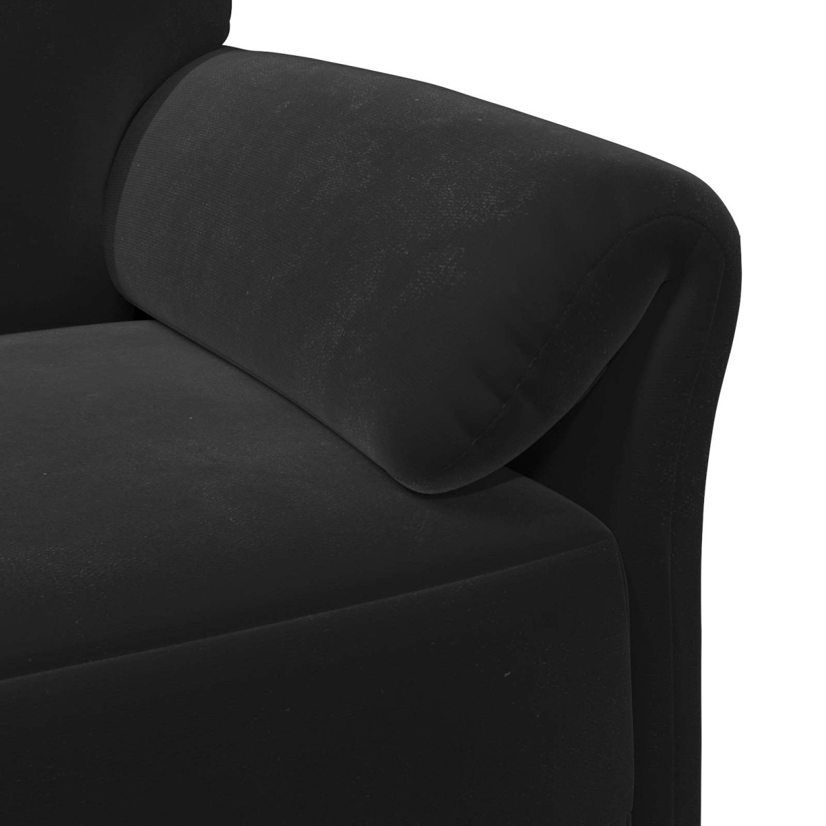 vidaXL 3-Θέσιος καναπές Μαύρο 198 x 83 x 95 εκ. Βελούδο