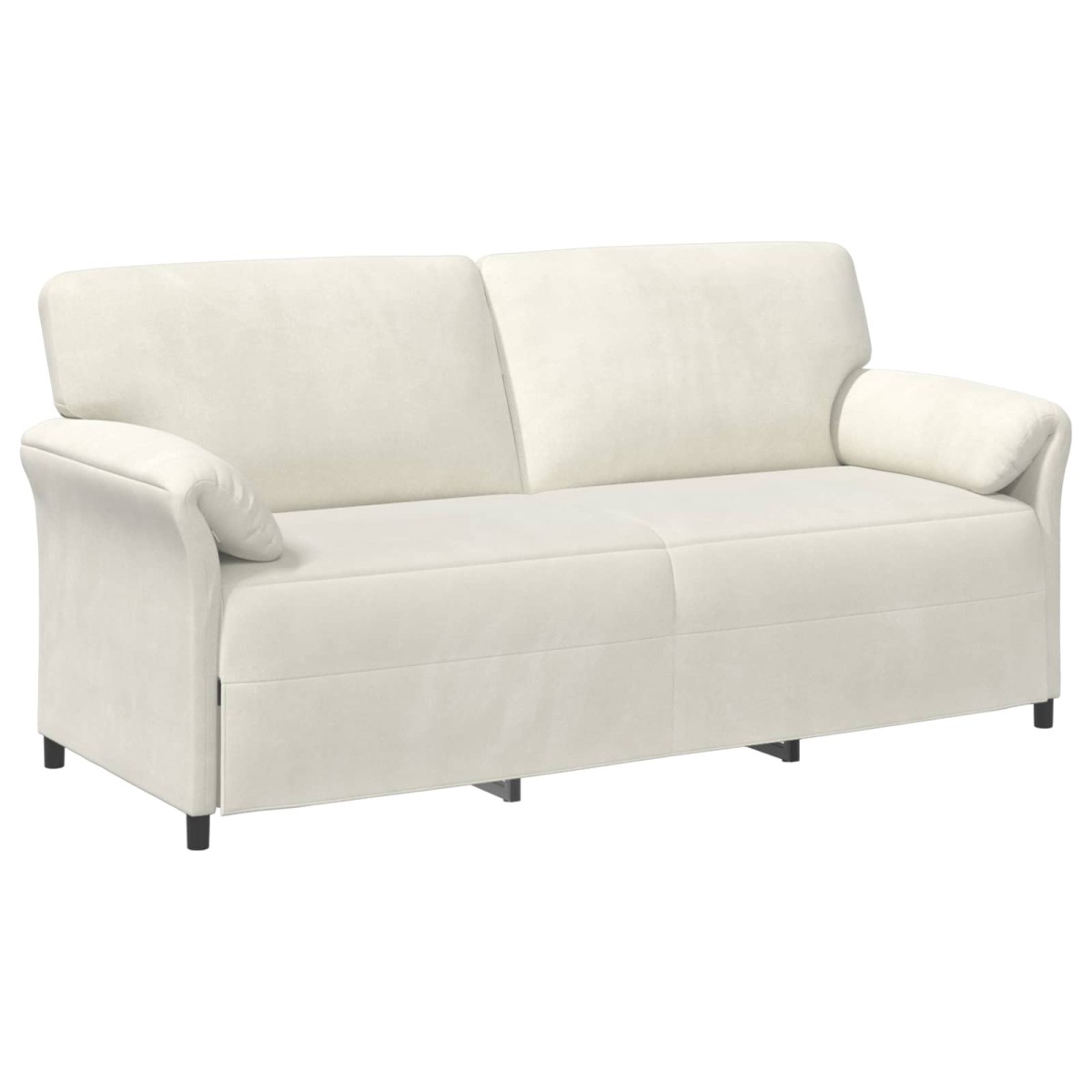 vidaXL 3-Θέσιος καναπές Κρεμ 198 x 83 x 95 εκ. Βελούδο