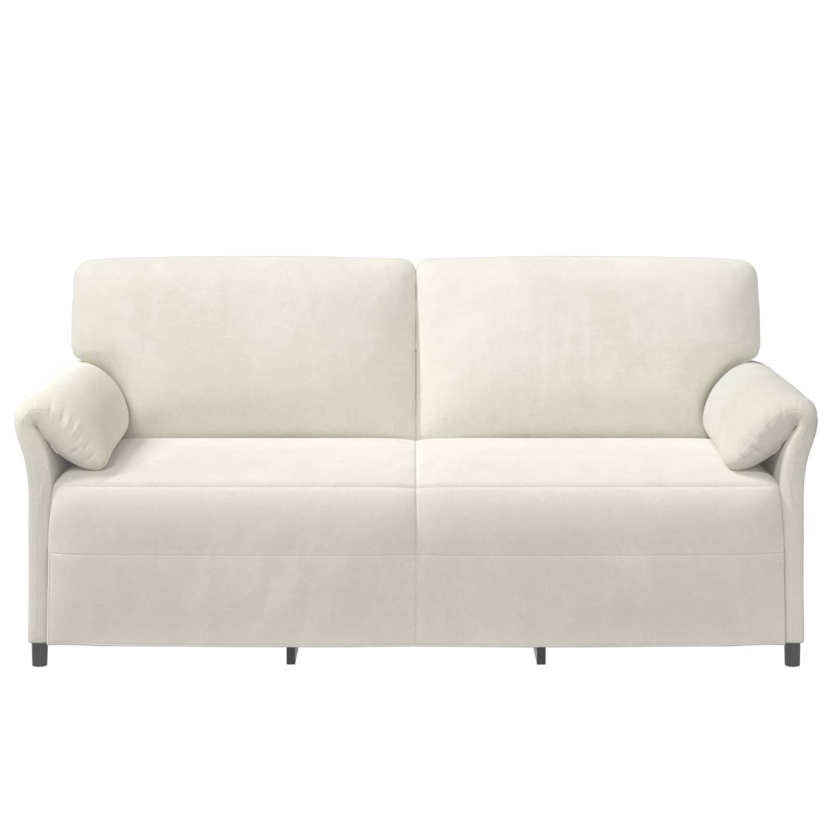 vidaXL 3-Θέσιος καναπές Κρεμ 198 x 83 x 95 εκ. Βελούδο