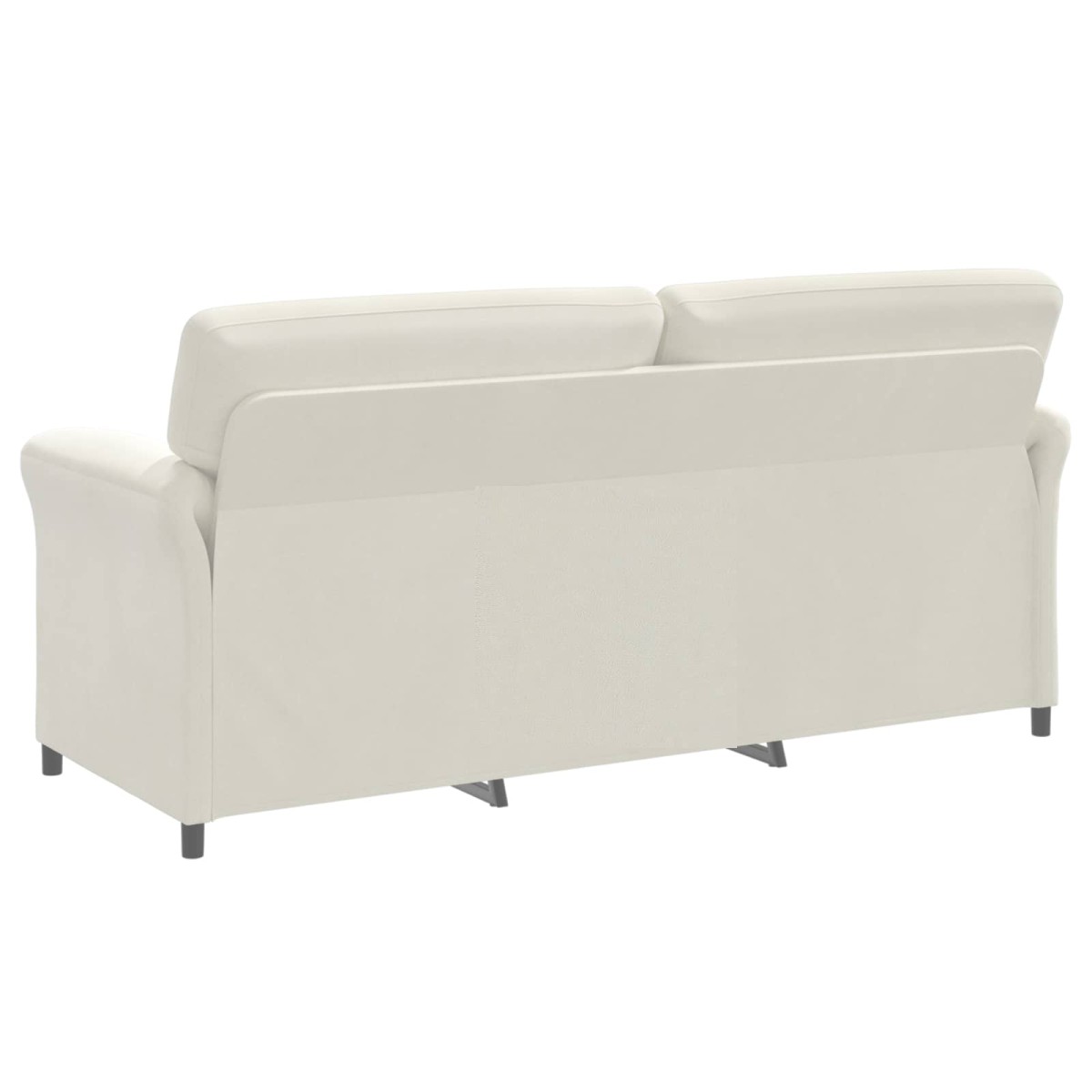 vidaXL 3-Θέσιος καναπές Κρεμ 198 x 83 x 95 εκ. Βελούδο