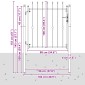 vidaXL Πύλη Φράχτη ASTEN 100 x 100 cm Μέταλλο Μαύρο Κλειδώσιμο