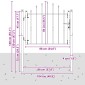 vidaXL Πύλη Φράχτη ASTEN 100 x 75 cm Μέταλλο Μαύρο Κλειδώσιμο