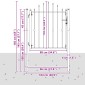 vidaXL Πύλη Φράχτη ASTEN 100 x 100 cm Μέταλλο Μαύρο Κλειδώσιμο