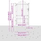 vidaXL Πύλη Φράχτη ASTEN 100 x 150 cm Μέταλλο Μαύρο Κλειδώσιμο