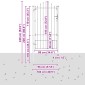 vidaXL Πύλη Φράχτη ASTEN 100 x 175 cm Μέταλλο Μαύρο Κλειδώσιμο