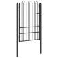 vidaXL Πύλη Φράχτη DRONTEN 100 x 150 cm Ατσάλι Μαύρο Κλειδώσιμο