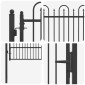 vidaXL Πύλη Φράχτη DRONTEN 100 x 150 cm Ατσάλι Μαύρο Κλειδώσιμο