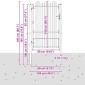 vidaXL Πύλη Φράχτη DRONTEN 100 x 150 cm Ατσάλι Μαύρο Κλειδώσιμο
