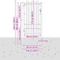 vidaXL Πύλη Φράχτη DRONTEN 100 x 175 cm Ατσάλι Μαύρο Κλειδώσιμο