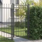 vidaXL Πύλη Φράχτη HORST 100 x 175 cm Μέταλλο Μαύρο Κλειδώσιμο