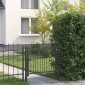 vidaXL Πύλη Φράχτη BAARLO 100 x 75 cm Μέταλλο Μαύρο Κλειδώσιμο