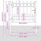 vidaXL Πύλη Φράχτη HORST 100 x 75 cm Μέταλλο Μαύρο Κλειδώσιμο