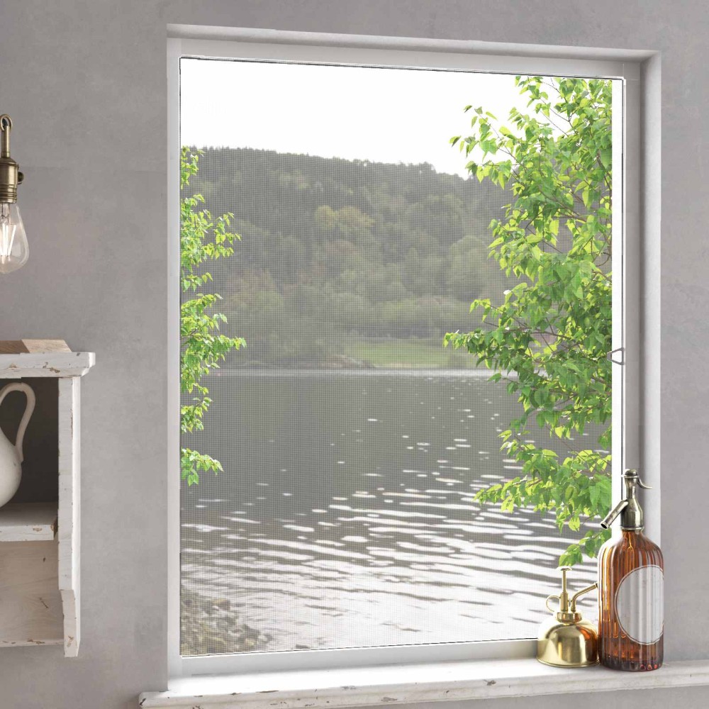 vidaXL Σκηνίδα Εντόμων Για Παράθυρα Λευκό 130 x 150 cm