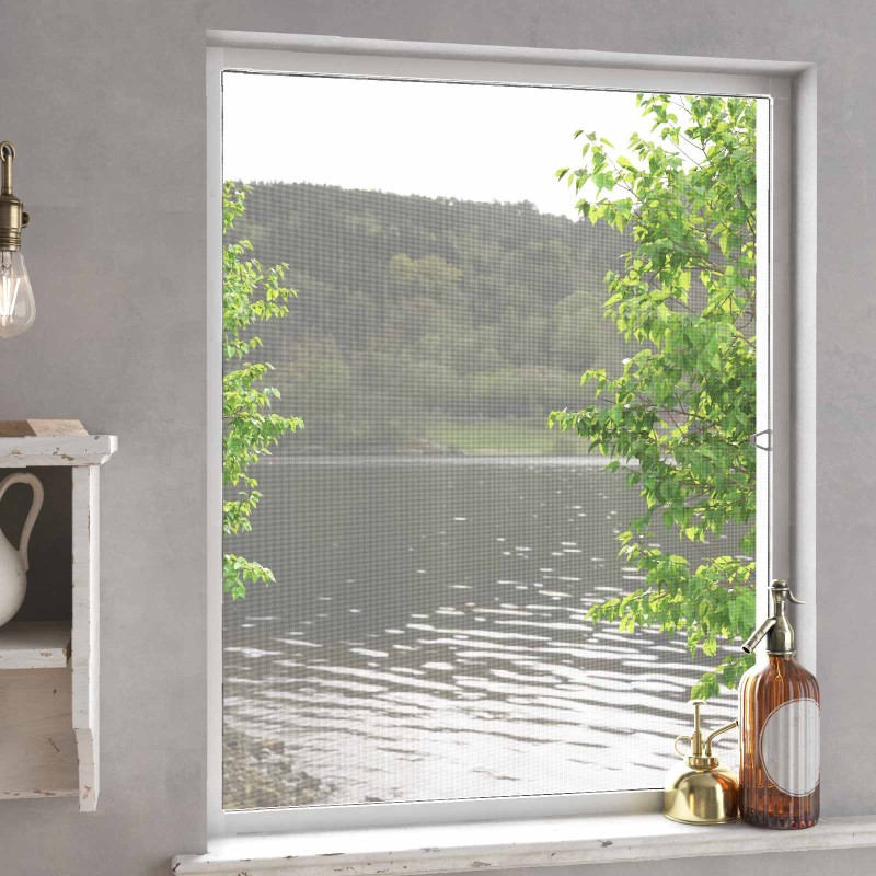 vidaXL Σκηνίδα Εντόμων Για Παράθυρα Λευκό 130 x 150 cm