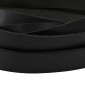 vidaXL Δερμάτινο Λουρί Μαύρο 200 x 2 εκ. Δέρμα