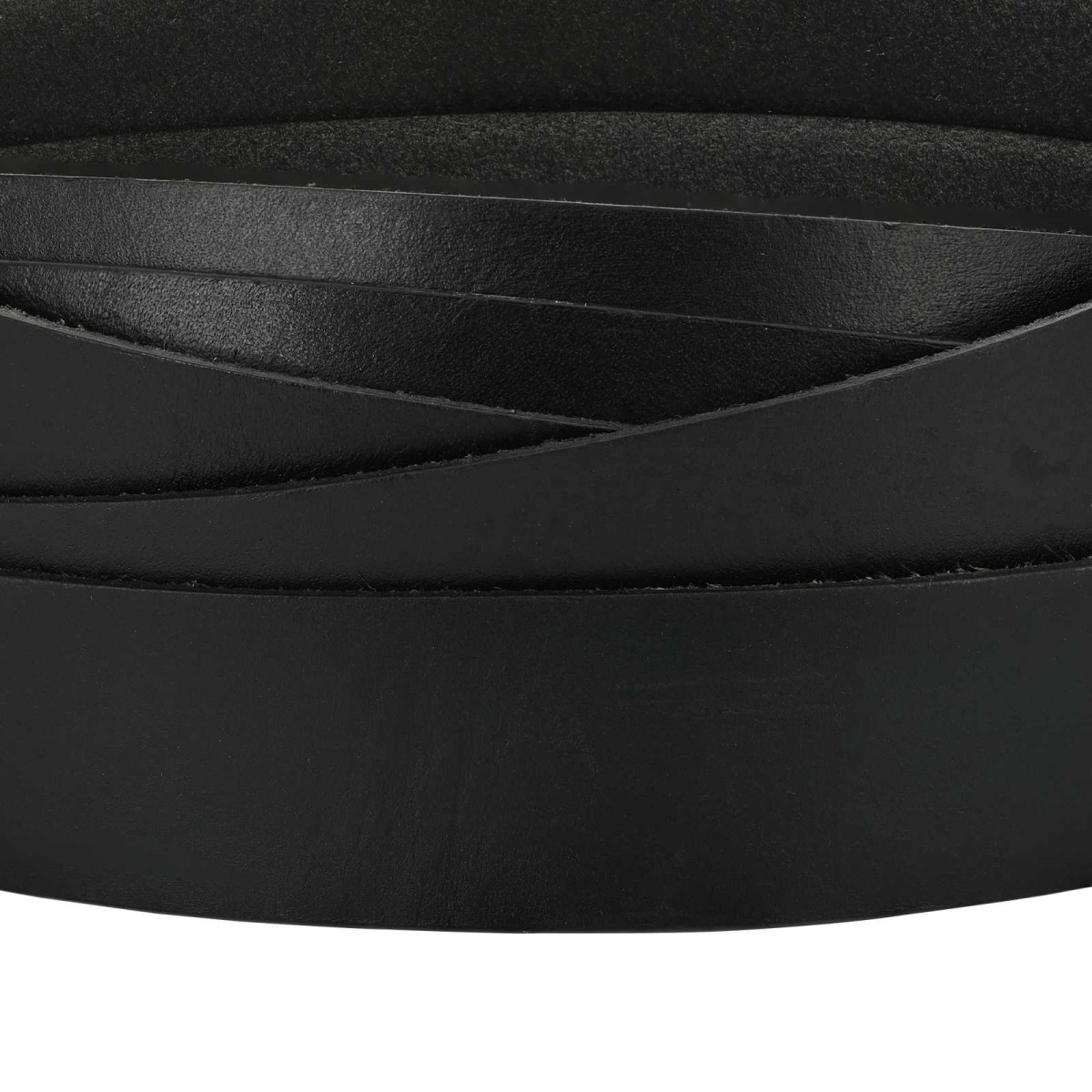 vidaXL Δερμάτινο Λουρί 1 Μαύρο 200 x 2,5 εκ. Δέρμα