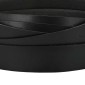 vidaXL Δερμάτινο Λουρί 1 Μαύρο 1000 x 4 εκ. Δέρμα