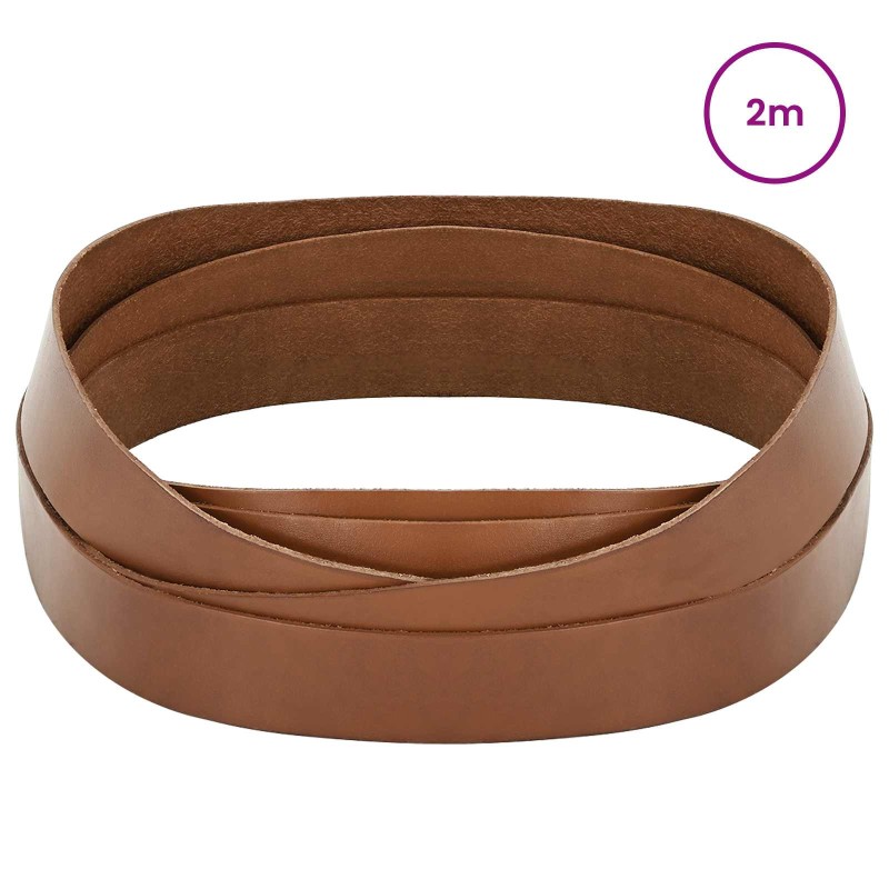 vidaXL Δερμάτινο Λουρί 1 Καφέ 200 x 3,5 εκ. Δέρμα
