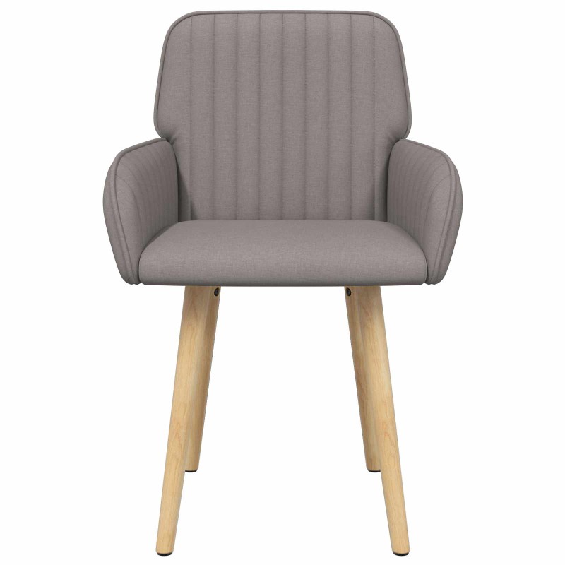 vidaXL Καρέκλες φαγητού 2 τμχ. Ύφασμα Taupe 56,5 x 50 x 87,5 εκ.