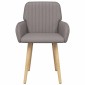 vidaXL Καρέκλες φαγητού 2 τμχ. Ύφασμα Taupe 56,5 x 50 x 87,5 εκ.