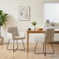 vidaXL Καρέκλες φαγητού 2 τμχ. Βελούδο Κρεμ 59 x 56,5 x 86 εκ.