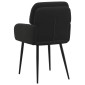 vidaXL Καρέκλες φαγητού 2 τμχ. Βελούδο Μαύρο 59 x 59,5 x 90 εκ