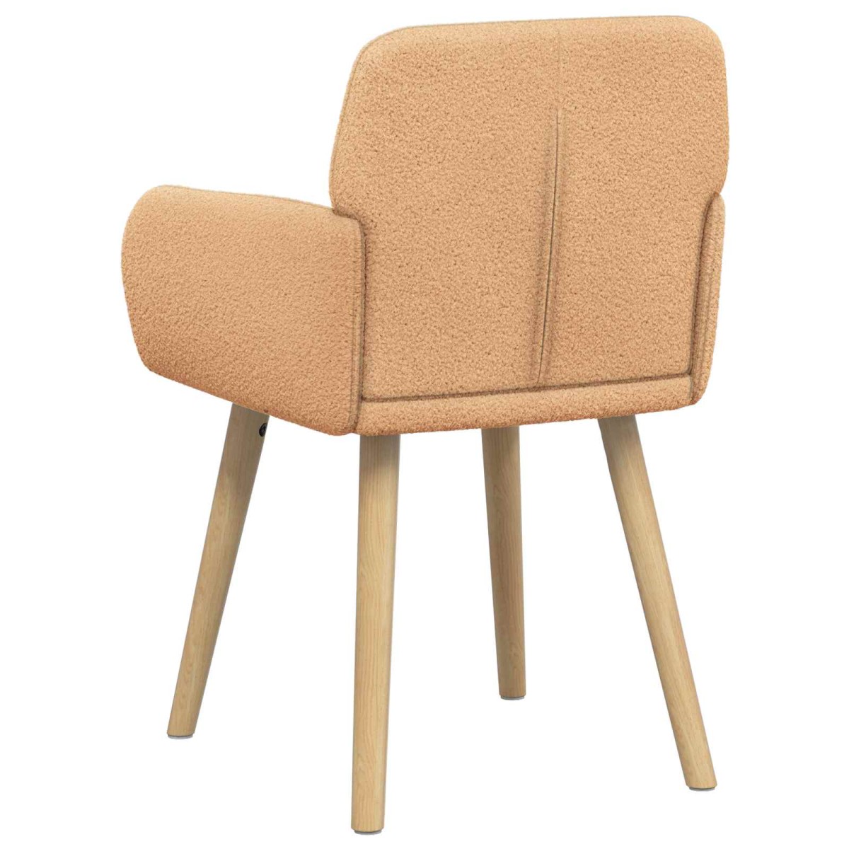vidaXL Καρέκλες φαγητού 2 τμχ. Μπουκλέ Μπεζ 59 x 57 x 85 εκ.