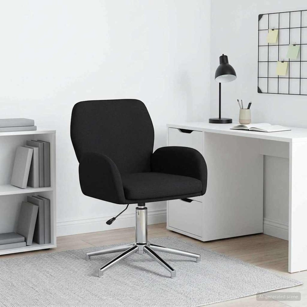 vidaXL Γυροσκοπική Καρέκλα Γραφείου 54 x 58 x 90 εκ. Μαύρο Ύφασμα