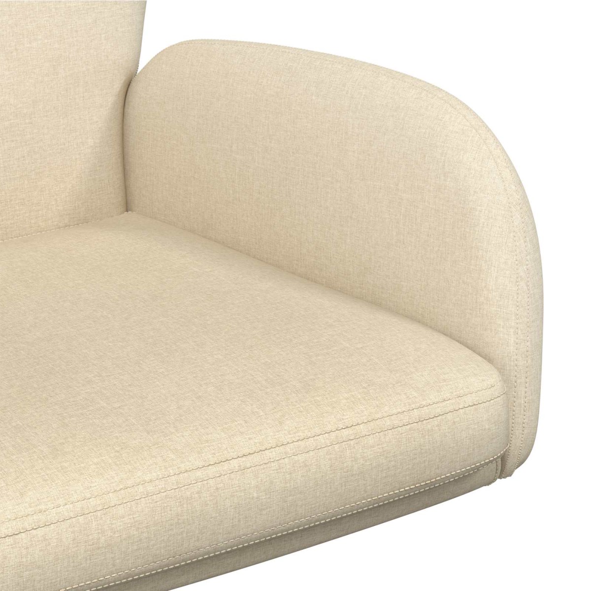 vidaXL Γυροσκοπική Καρέκλα Γραφείου 54 x 58 x 90 εκ. Κρεμ Ύφασμα